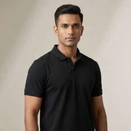 Athli Pro Collar T-shirt Black