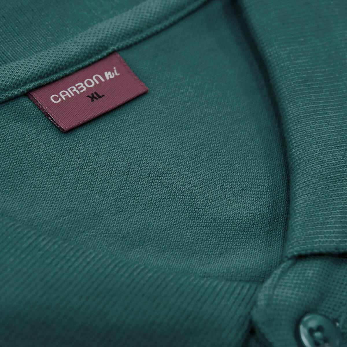 Carbon ni Solid Collar T-shirt Aquamarine - Image 3