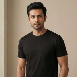 Carbon ni Basics Round Neck T-shirt Black