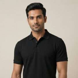 HighO2 Spirit Collar T-shirts BLACK