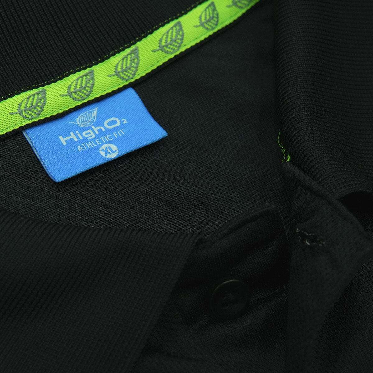 High O2 Collar T-shirt BLACK - Image 3