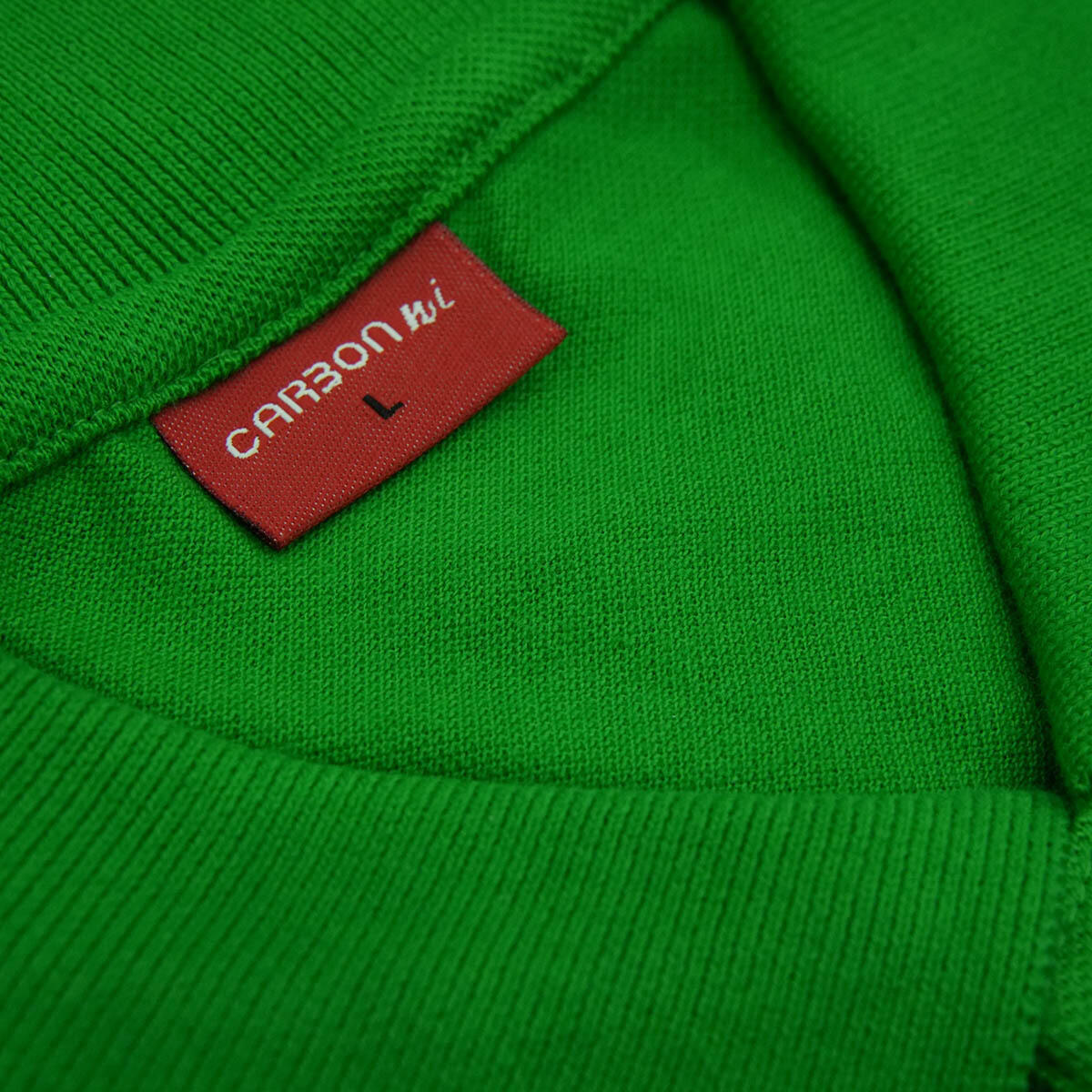 Carbon ni Solid Collar T-shirt Emerald - Image 2