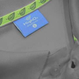 High O2 Collar T-shirt GREY