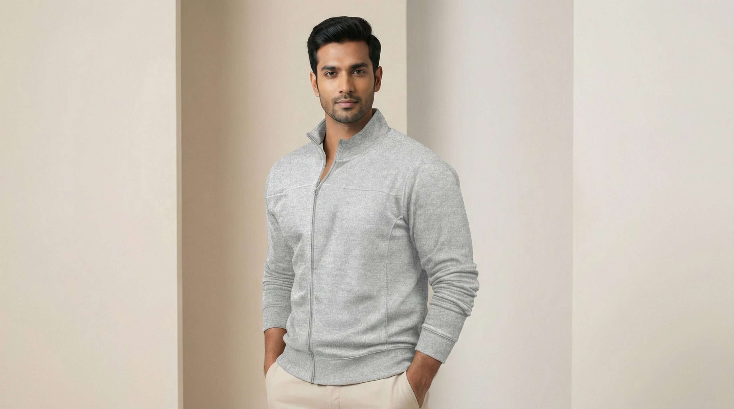 Ruffty Arctic Highneck GREY-MELANGE - Image 2