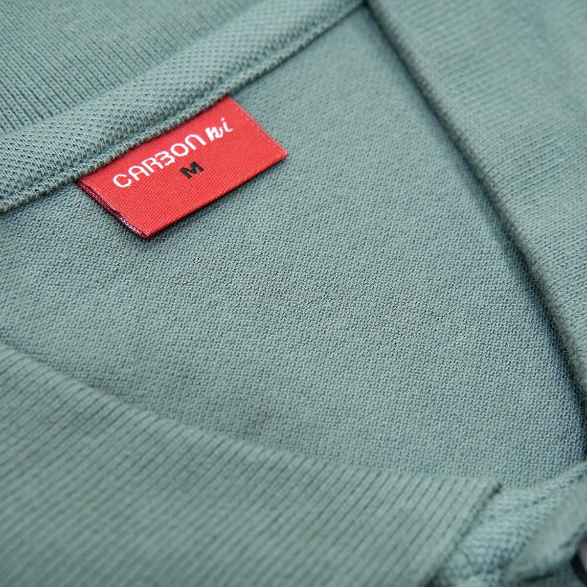 Carbon ni Solid Collar T-shirt-Grey - Image 3