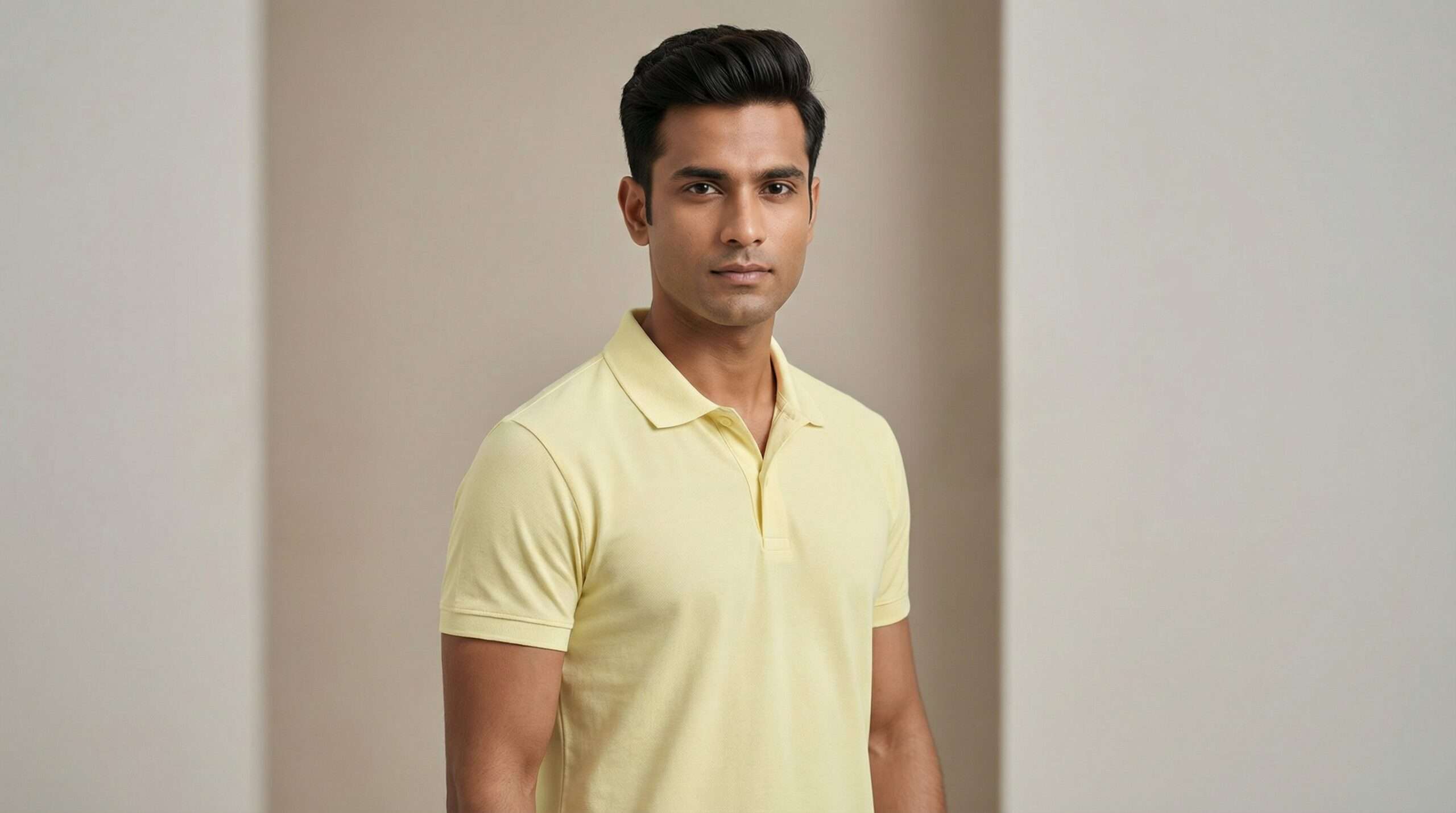Athli Pro Collar T-shirt Ivory