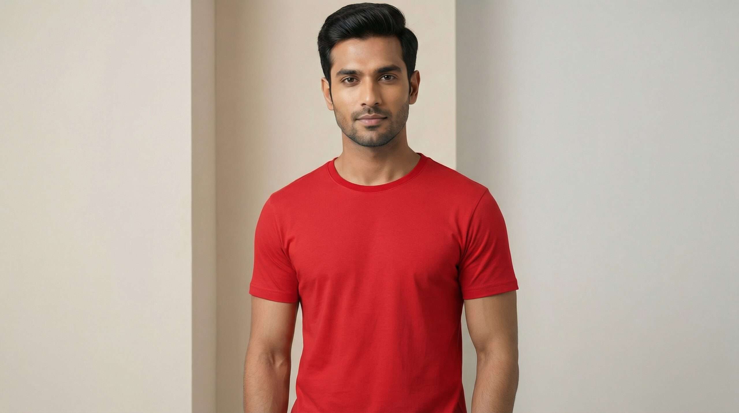 Carbon ni Basics Round Neck T-shirt Red