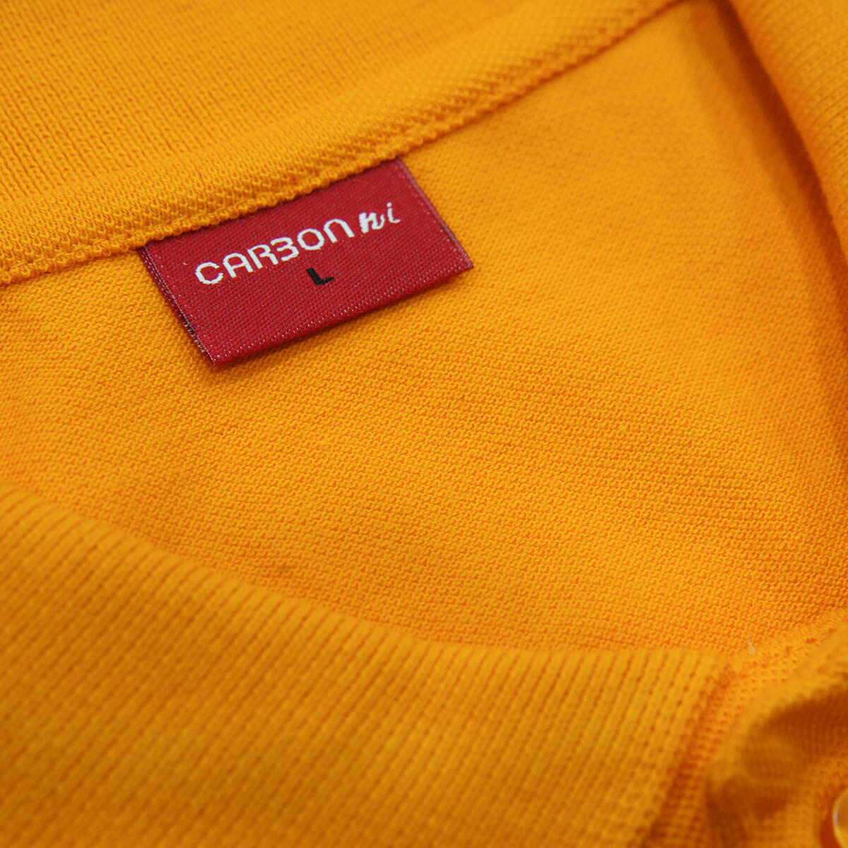 Carbon ni Solid Collar T-shirt TANGERINE - Image 3