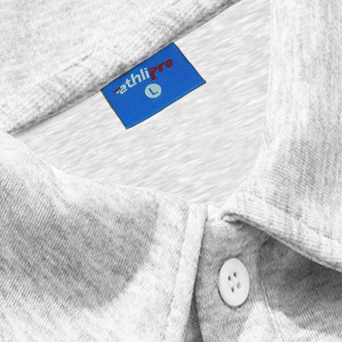 Athli Pro Collar T-shirt White Melange - Image 3