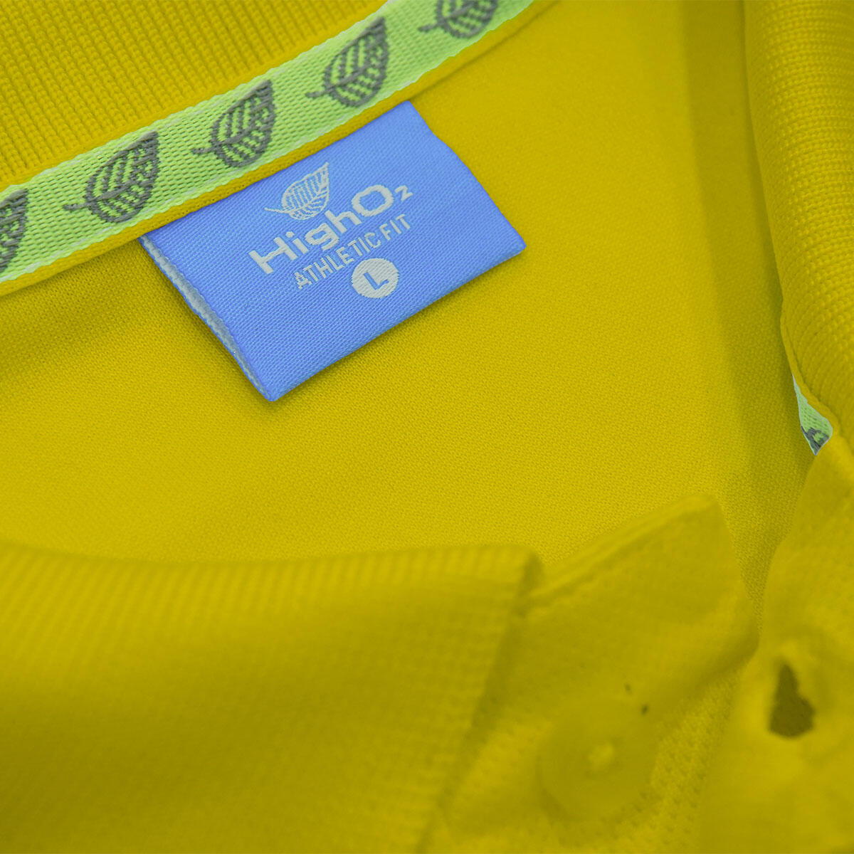 High O2 Collar T-shirt YELLOW - Image 3