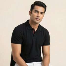 Carbon Ni Active Collar T-Shirt Black