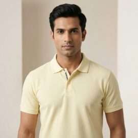 Carbon Ni Active Collar T-Shirt Ivory