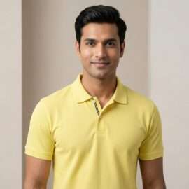 Carbon Ni Active Collar T-Shirt lemon