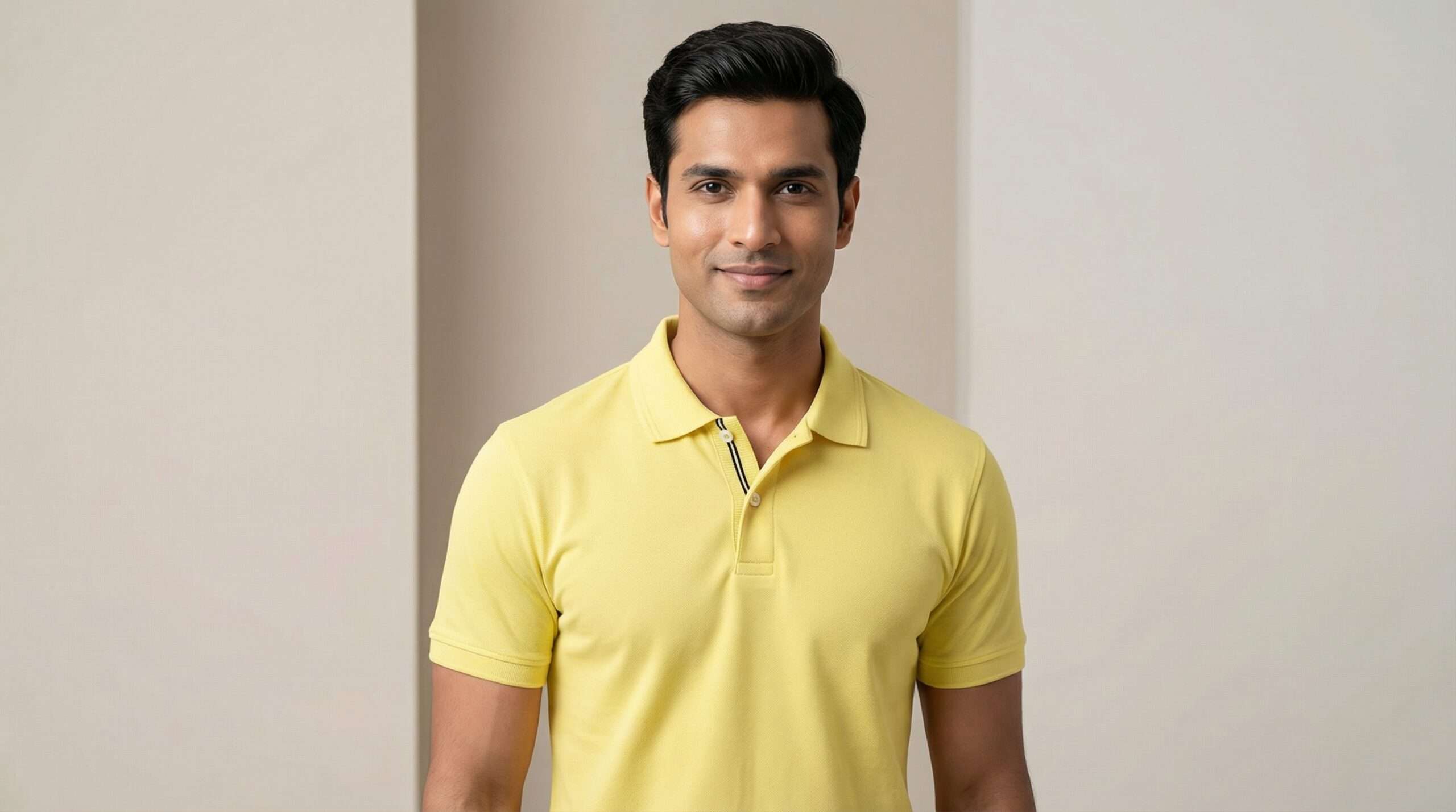 Carbon Ni Active Collar T-Shirt lemon