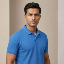 Athli Pro Collar T-shirt sky blue