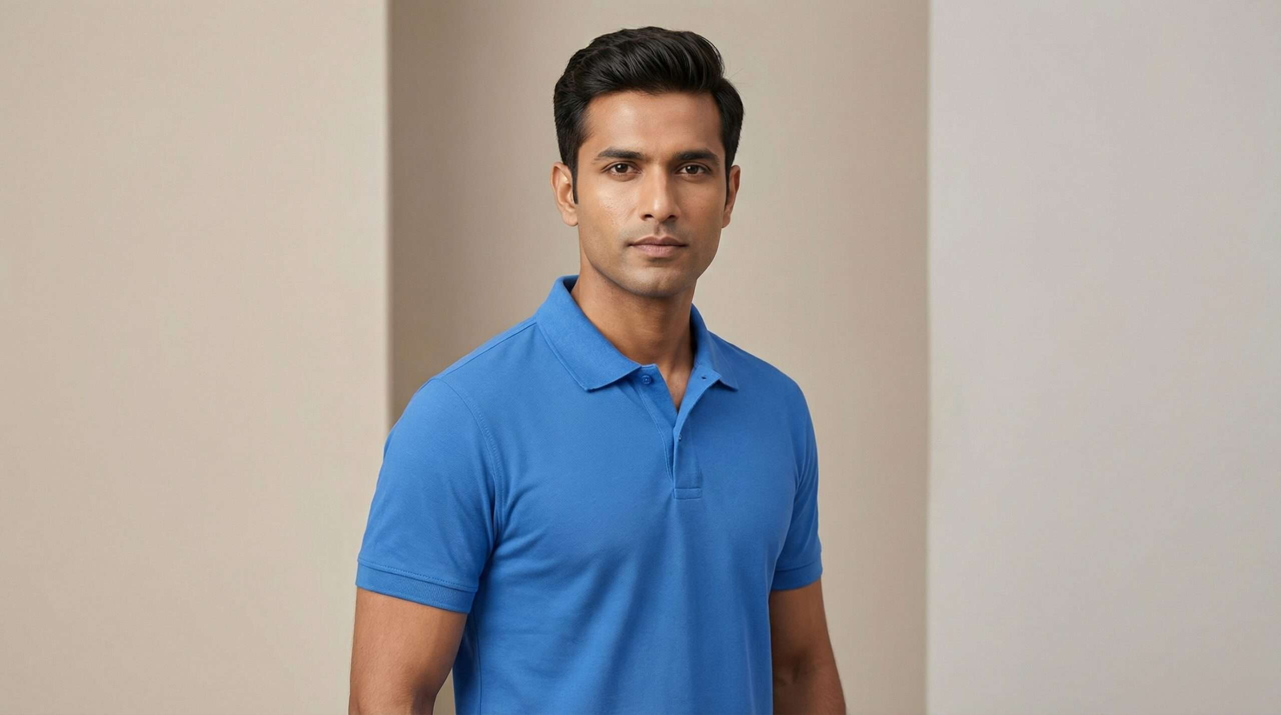Athli Pro Collar T-shirt sky blue