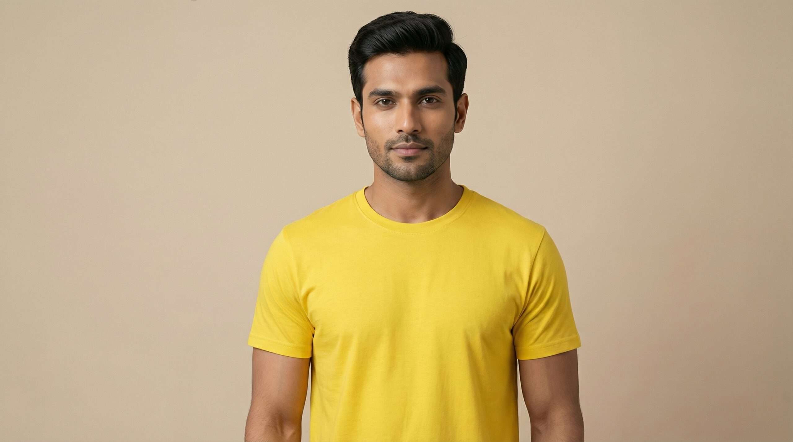 Carbon ni Basics Round Neck T-shirt sunflower