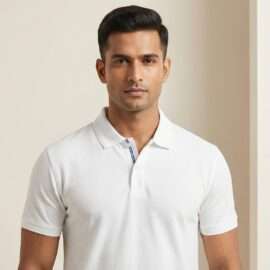 Carbon Ni Active Collar T-Shirt White