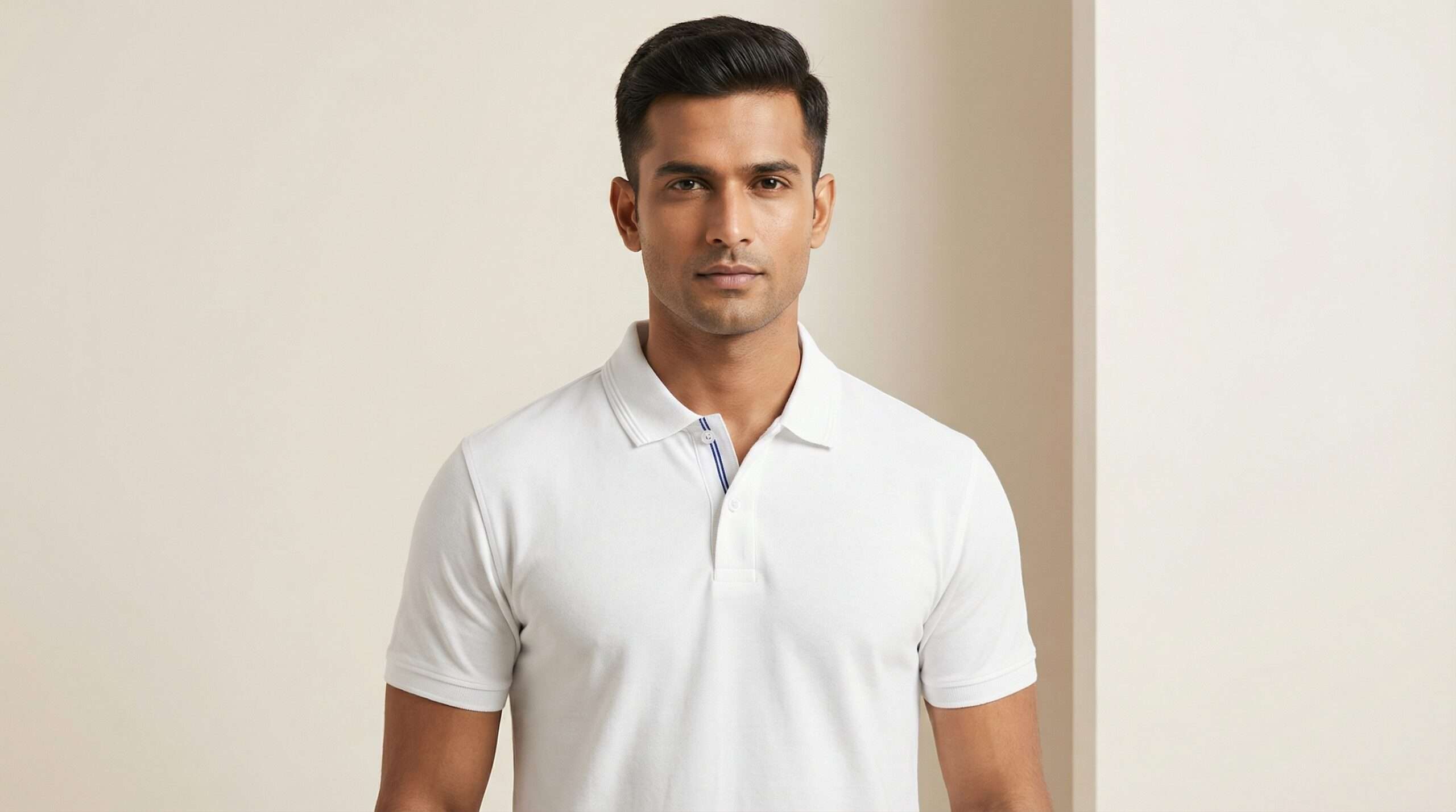 Carbon Ni Active Collar T-Shirt White